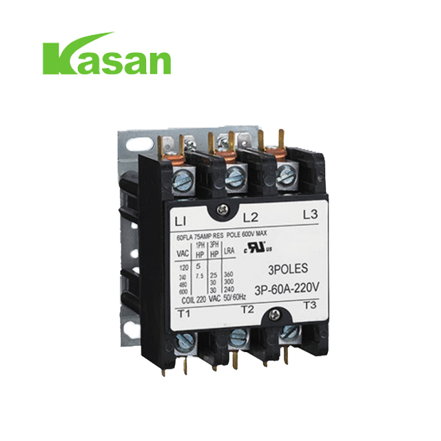 Contactor de aire 30A 3P verificado por UL para HVAC 24V/120V/240V/277V/480V
